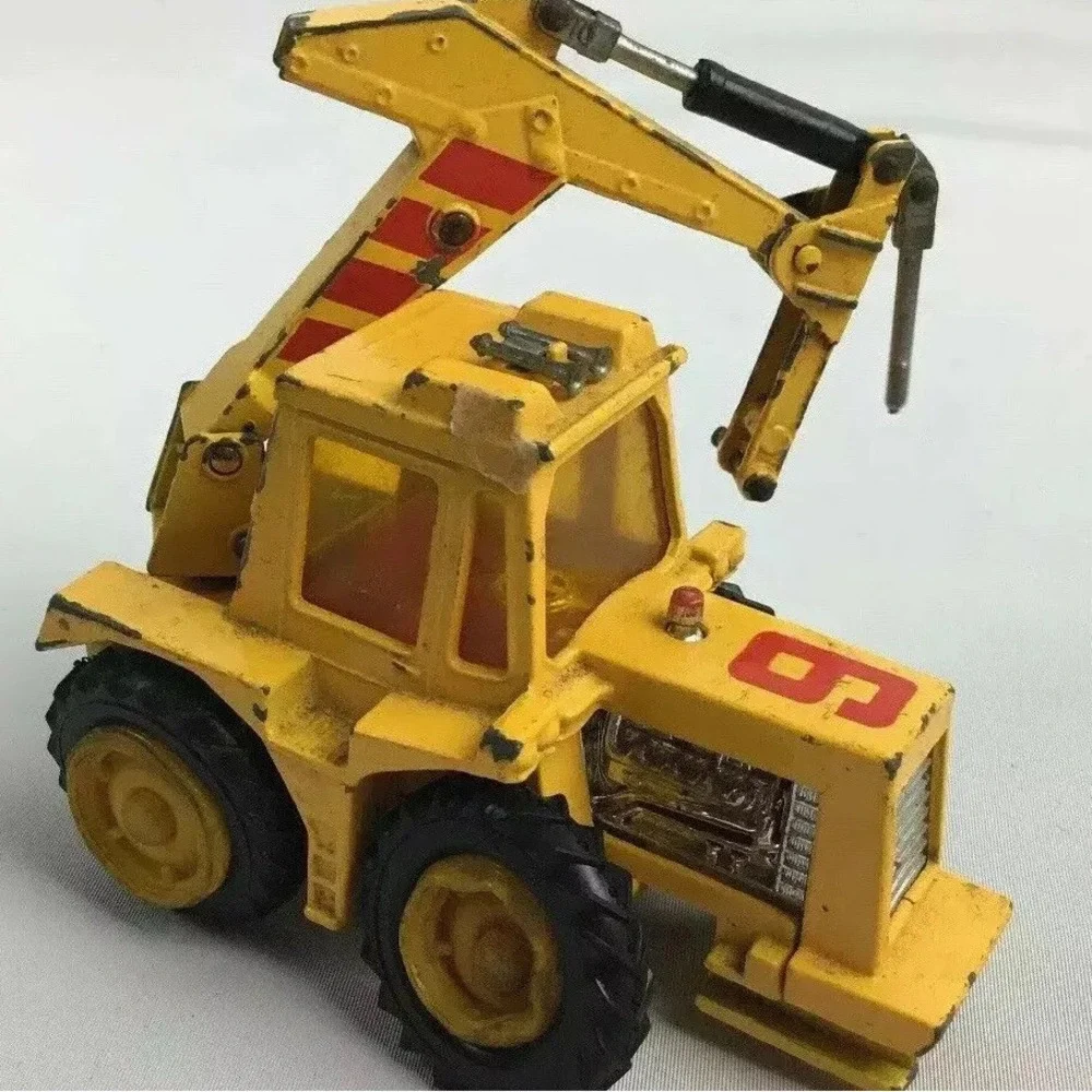 Vintage‎ Matchbox Super Kings Construction Tractor Yellow Truck